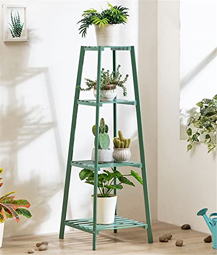 HDMOZUYT Estanterías multifuncionales y estantes para Plantas, incluidos estantes esquineros de Madera con Forma de Escalera, libreros, expositores y estantes Verdes en la Sala de Estar y la Oficina.