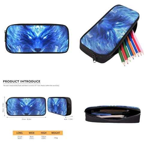 Blue Wolf School Backpack for Boys 8-12 Lightweight Bookbag 4 Piece Set with Lunch Box Adjustable Strap Boys School Bag for Primary Elementary Study Backpack Portable Travel Daypack4