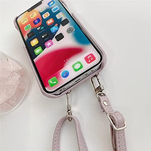 Coque portefeuille iPhone 11 Pro cuir violet fini les poches encombrées