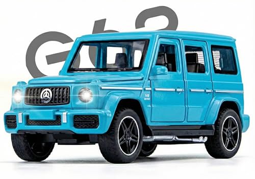 Image of Diecast Mercedes Benz G Wagon Car Toy - 1:32 Scale Alloy AMG G63 Car with Light & Sound, Pull-Back Off-Road SUV Toy for Kids & Collectors, Gift for Boys (Color As Per Stock Available)