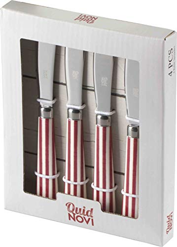 Quid Novi Flatware 5-Piece Stainless Steel Serving Set - Transatlantic Red Collection #TOP3