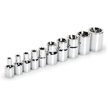 TEKTON 1/4-Inch and 3/8-Inch Drive Star Socket Set, Cr-V, E4-E18, 10-Sockets | 1355