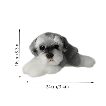 【9月まで】海外作家　シュナウザー　ぬいぐるみ　ドール　犬 9月まで】海外作家 シュナウザー ぬいぐるみ ドール 犬