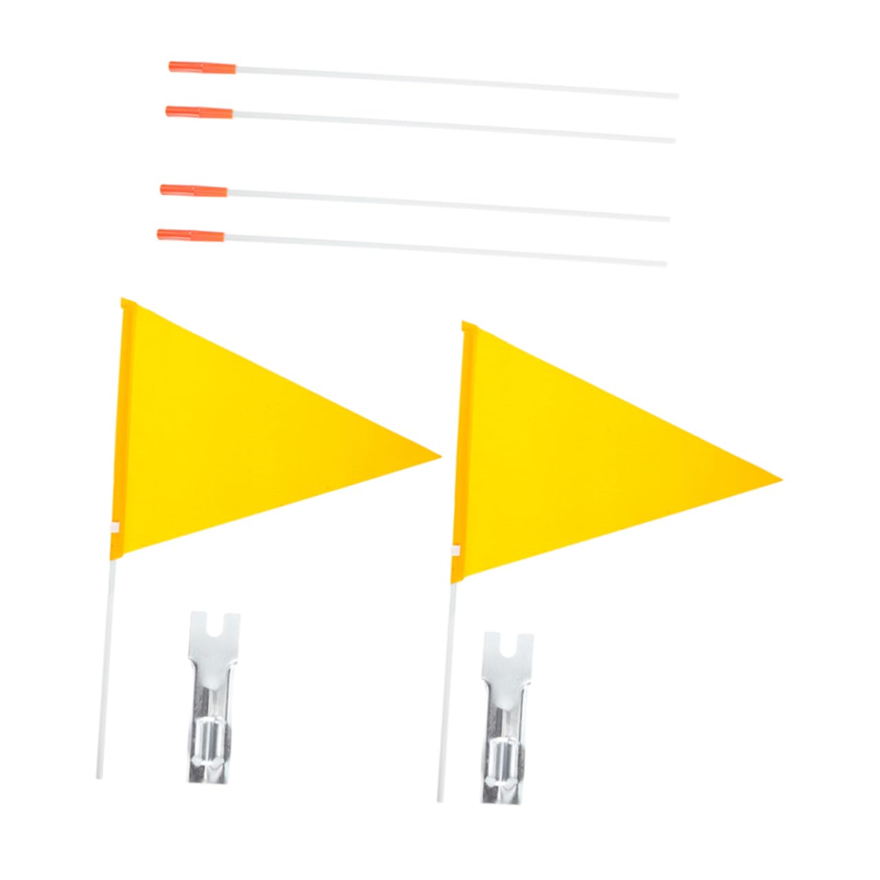 TOYANDONA 3 Series Bandera De Seguridad para Bicicleta con Banderín para Visibilidad Caravanas Y Trailers 2 Piezas X 3
