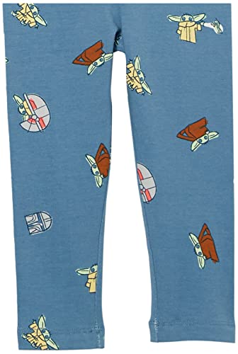 Image of Amazon Essentials Disney | Marvel | Star Wars | Frozen | Princess Girls and Toddlers' Cotton Stretch Leggings, Multipacks
