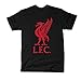 Official Liverpool FC Black Liverbird T-Shirt (Large)