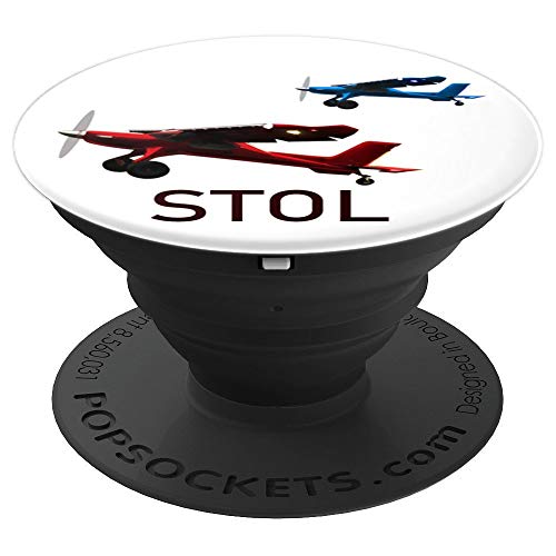 Bush plane STOL races aircraft airplane taildragger gift PopSockets Grip and Stand
