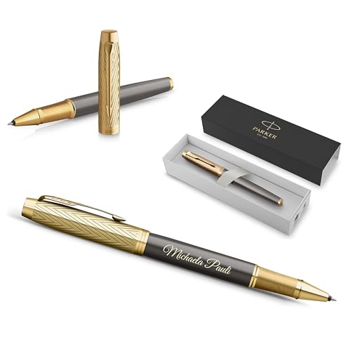 Stylo roller Parker IM Pioneers GT gravé en édition limitée pour signature élégante