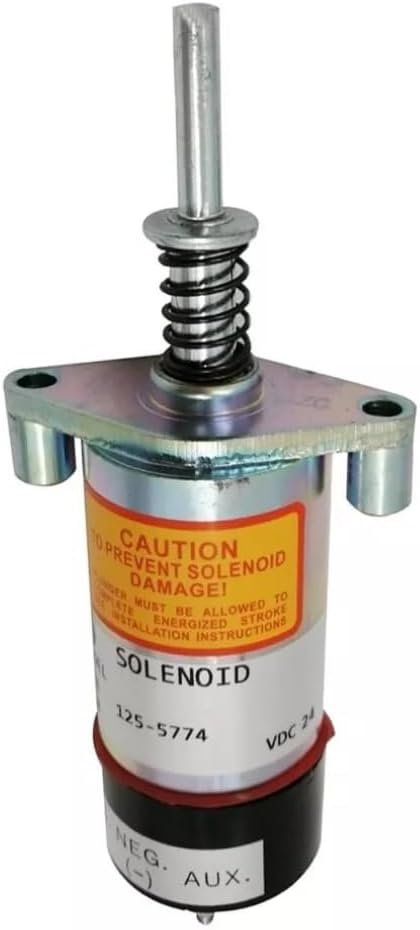 Fuel Shut-Off Valve Solenoid Valve, Compatible with Caterpillar 3406B, 1255774, 12V, Replacement Part