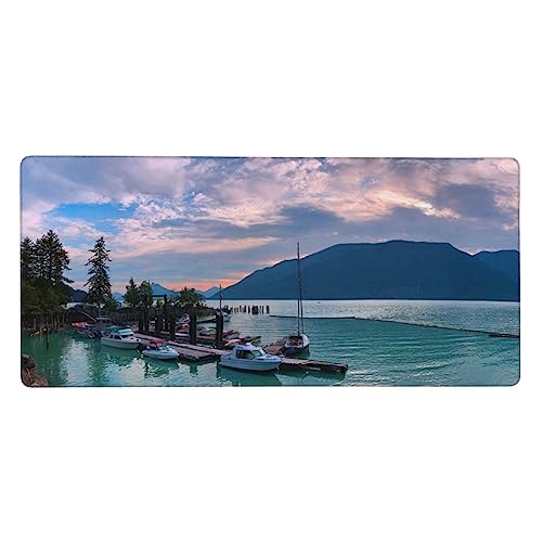 Tapis de souris géant 90x40 cm au design crépuscule pour optimiser l'espace maison