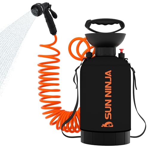 Image of SUN NINJA Portable Shower, Camping Shower with 7 Mode Shower Head