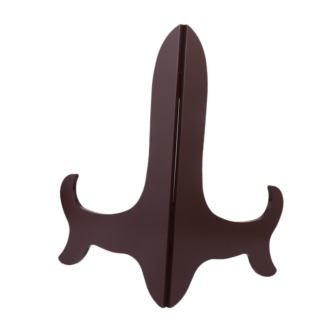 VOSAREA Soporte para Platos de 16 Pulgadas, Madera, Soporte Curvo