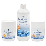 Banisan Sparset Alginex Clean up MAX Calcit Wasserpflege für Whirlpools SwimSpa Banisan-Set Wasserpflege Set Algendesinfektion Aktivsauerstoff