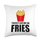 Funny French Fries Designs For Men Women Fast-Food Foodies Throw Pillow