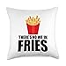 Funny French Fries Designs For Men Women Fast-Food Foodies Throw Pillow