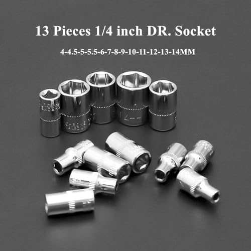 Flzosper 46PC-TAOT 46-Piece 1/4-Inch Screwdriver Drive Socket & Bit Set Combination thumb #2