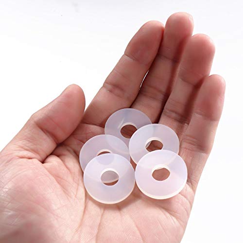 Litorange Grolsch Dichtungen aus Silikon – für Bügelverschluss-Flaschen, 40 Stück, Kombipack, transparent, aus weichem Silikon (kein Gummi, bessere Abdichtung als Gummi)