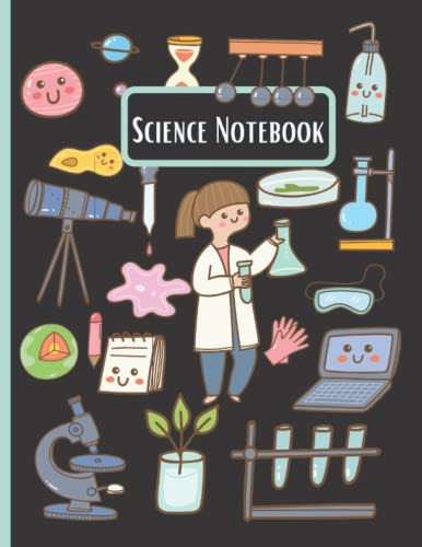 Science Notebook: College Ruled Lined Composition Notebook Science Scientific Laboratory Design For Science Students