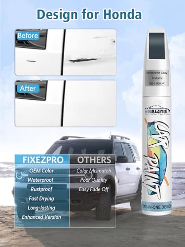 Image of NH-904M Meteorite Gray Metallic Touch Up Paint for Honda Color Exact Match