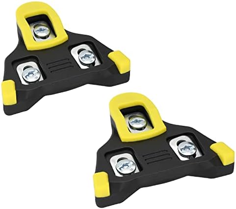 Thinvik Road Bike Cleats for Shimano SPD-SL Locking Cycling Pedals Cleat for Shimano Sh11 System Shoes - 6 Degree Float Yellow Clip