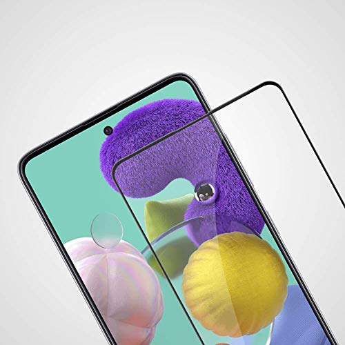Image of Tempered Glass Screen Protector Compatible For Samsung Galaxy M31S, A51, A52, A53 With Edge-To-Edge Protector And Easy Installation Kit, Pack Of 1, Black