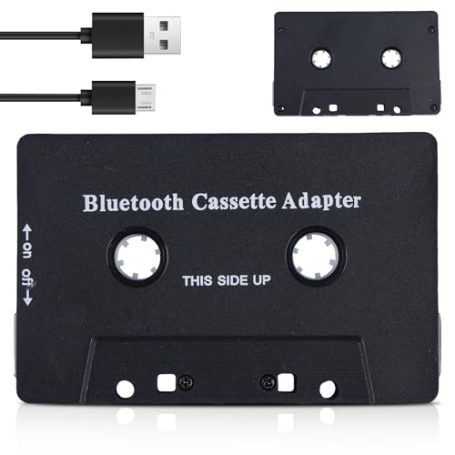 GOEDCH Adaptateur de Cassette Bluetooth pour Voiture : Stéréo Haute Fidélité, Sans Fil 5.0, Charge USB, pour Téléphones Portables
