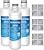 Waterdrop LT1000PC ADQ747935 Refrigerator Water Filter and Air Filter, Replacement for LG® LT1000P®, LMXS28626S, LFXS26973S, LFXS26596S, LFXS28596S, ADQ74793501, ADQ74793502 and LT120F®, 3 Combo