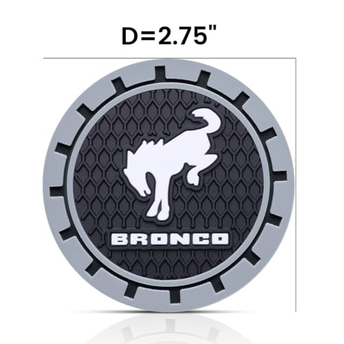 Image of Car Cup Holder Coaster for Recessed Silicone Cupholder Coaster Interior Accessories 2.75in 2Pack