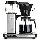Technivorm Moccamaster KB741 10-Cup 40oz Handmade Coffee Brewer w/Glass Carafe (Brushed Silver)