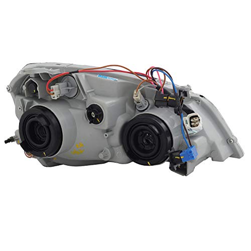 Image of UNO Minda HL-55008AY Head Light Assembly with Wire & Yellow Lens - Left for Tata Indigo CS