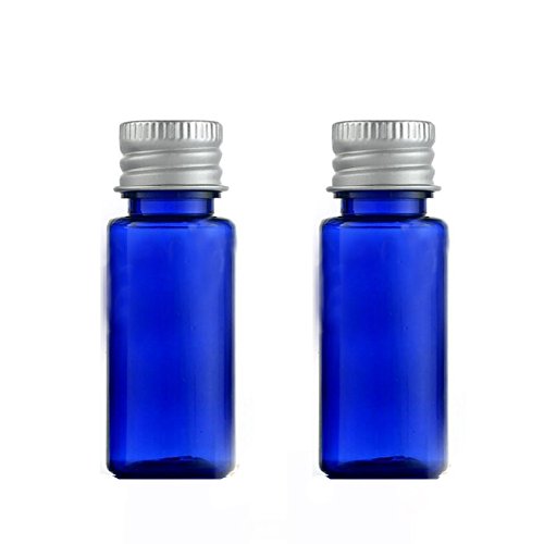 20 ML Liquid Sampling Sample Vial Small Essential Oil Bottle Travel Must Screwcap Capacity Blue Pack of 10