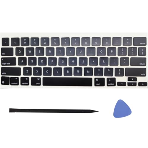 Replacement US Keyboard Full Set of Keycap Keys and Tool Applicable for ipad Pro/Air 11/13“ Magic Keyboard (MKB-4 Black)