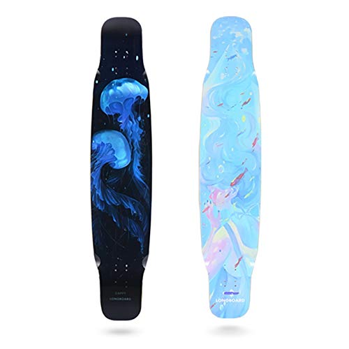 Great Features Of Longboard Beginner Dancing Tablet Skateboard for 130 kg or Less Ocean