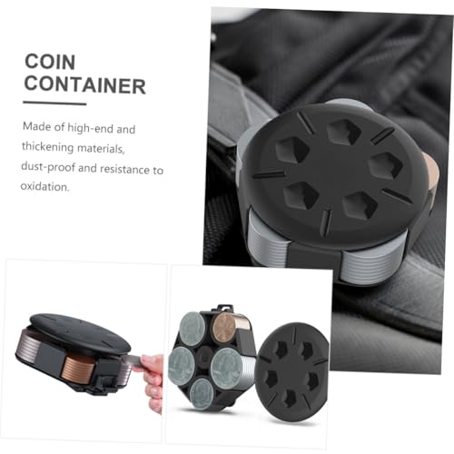 Estuche portátil para monedas para coleccionistas negro miniatura 3