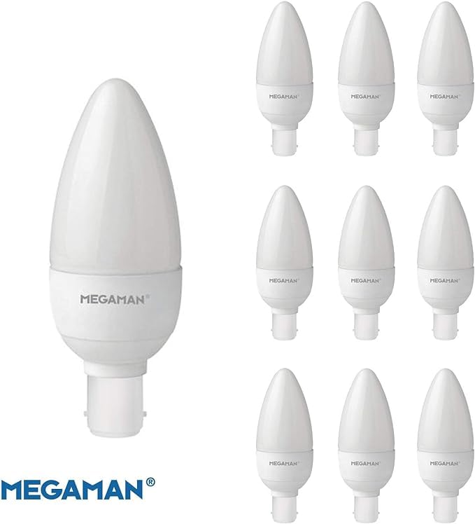 MEGAMAN LED 3.5W Candle Light Bulbs Opal B15 SBC 2800K Warm White 250lm 25W Halogen Bulbs Replacement - Image 4