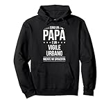 sono un papà e un vigile urbano | regalo papà felpa con cappuccio