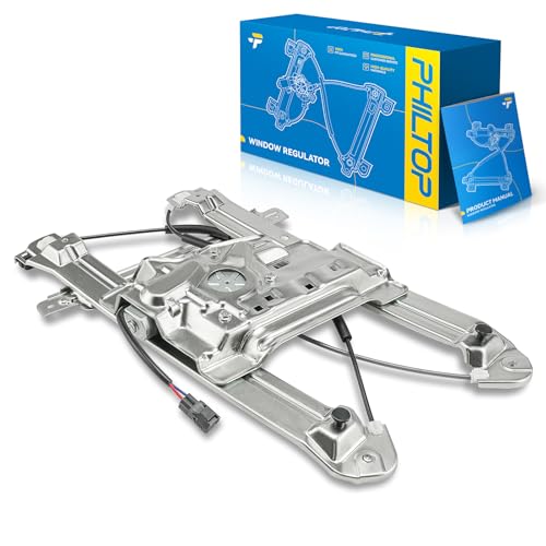 Image of PHILTOP Front Left Driver Side Power Window Regulator and Motor Assembly Compatible with 2004-2012 Mitsubishi Galant Replaces 748-582,2 Pins