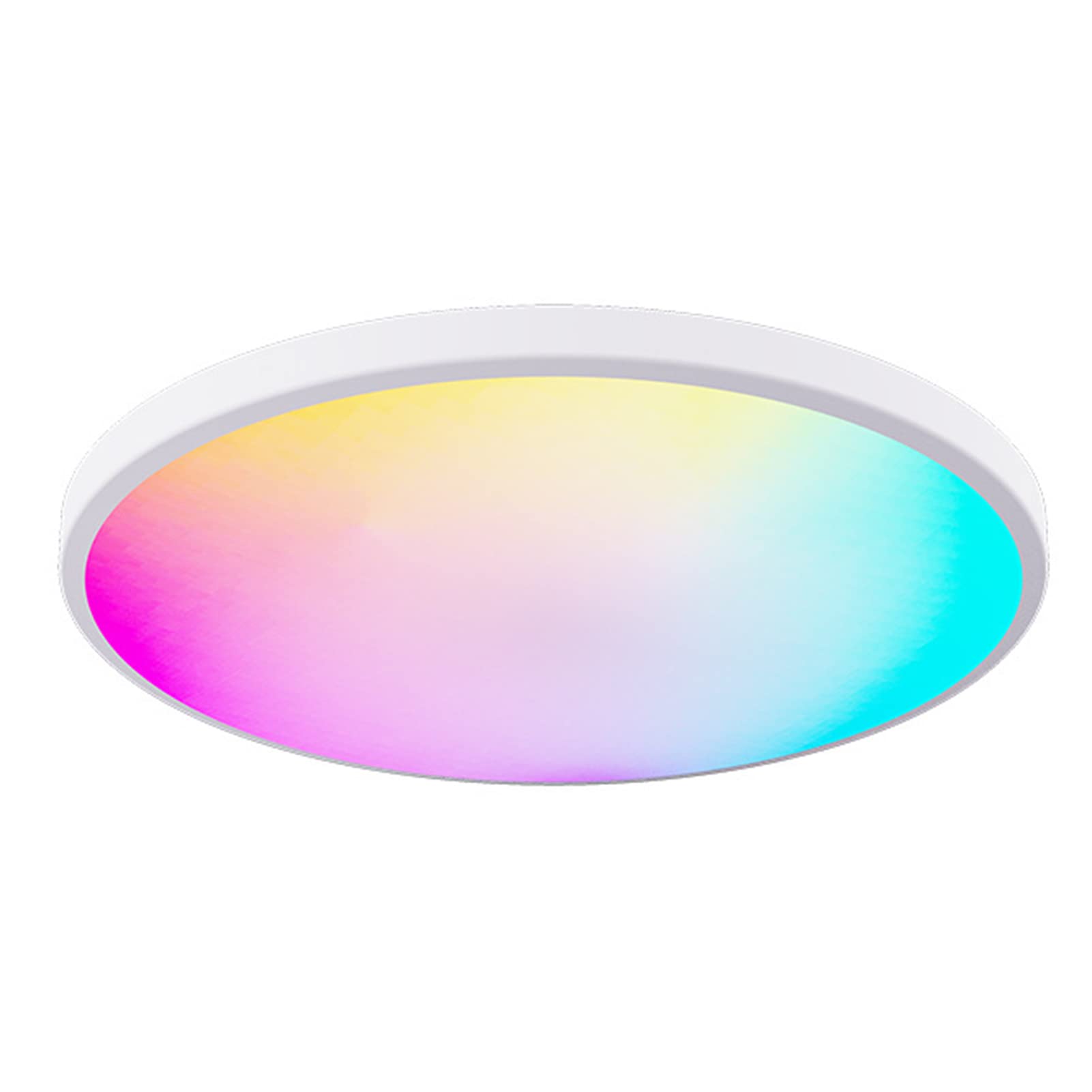 Eacam RGB Ceiling Lamp Led Lights Modern Full Color Dimming, APP BT Remote Control, Intelligent Voice Control, Smart Timmer, Bedroom Round Ceiling Lamp Ceiling Light Led