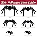 Nirohee Halloween Decorations Outdoor,6 Pack Giant Spider Halloween Party Decor Large Outside Decorations,Scary Spiders with Bendable Legs for Lawn,Yard,Spider Web,Wall,Window