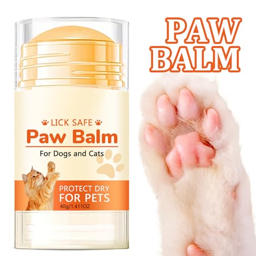 Pfotenbalsam Stick Für Hund Katze 40g Natürlich Gegen Trockene Rissige Pfotenpflege Als Pfotenschutz Winter Katzen Schnuller Feuchtigkeitscreme Für Rissige Trockene Beschädigte Nase Ellbogen