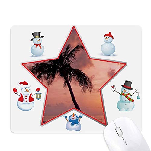 Tapis de souris arbre de Noël antidérapant pour une glisse fluide et précise