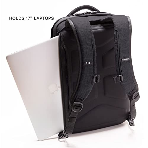 Knack Series 1 Laptop Backpack For Men And Women - Knack Bags Business Backpack Men And Women, Everyday Carry, Expandable Travel Backpacks With Trolley Sleeve (Stealth Black, Large) #TOP2