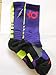 Nike KD Hyperlite Basketball Socks (Court Purple/Volt/Light Crimson)