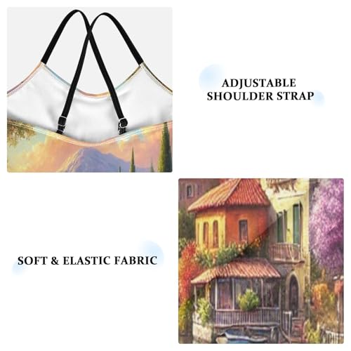 Lakeside Town Boat Girls Swimsuit Bathing Suit Swimwear Swimsuits Summer Beach One Piece3