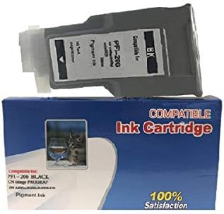 Vivid Colors Any 6 of 12 New Compatible PFI-206 Inkjet Cartridges for Canon IPF6400se Printer