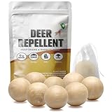 Deer Repellent Outdoor, Deer Repellent for Plants, Rabbit Repellent Outdoor, Deer and Rabbit Repellent, Keeps Deer & Rabbits Out of Garden, Yard, Lawn, 8 Packs