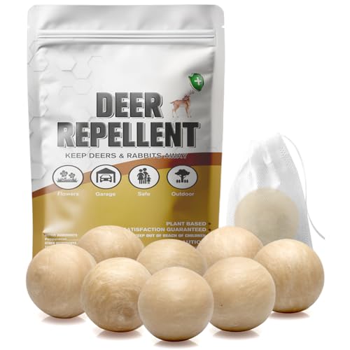 Deer & Rabbit Repellent 8‑Pack for Garden & Lawn