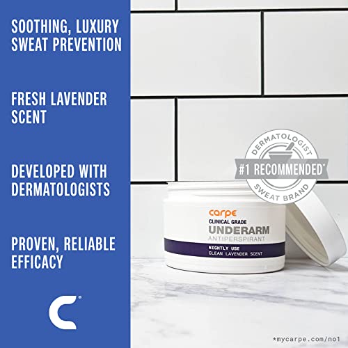 Carpe Clinical Grade Underarm Wipes - New, Unrivaled Antiperspirant Wipes For Armpit Sweat Prevention. Combat Sweat, Block Excessive Sweating, & Help Control Hyperhidrosis.15 Anti Sweat Wipes. #TOP1
