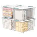 85-Quart Wheeled Latching Storage Box, 4-Pack Large Stackable Bin - Image 5