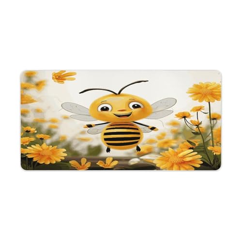Alfombrilla grande para escritorio con diseño Cute Bees
